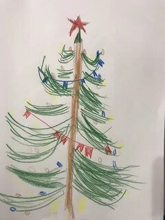 Покажи фотку нарисованной елки