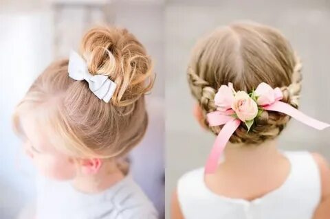 прическа девочке на короткие волосы праздник