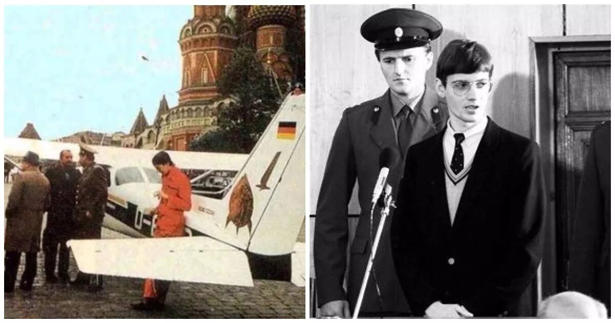 Матиас Руст на красной площади 1987. В 1987 году на красную площадь приземлился Матиас Руст. Матиас Руст 28 мая 1987. Матиас Руст самолет в Москве.