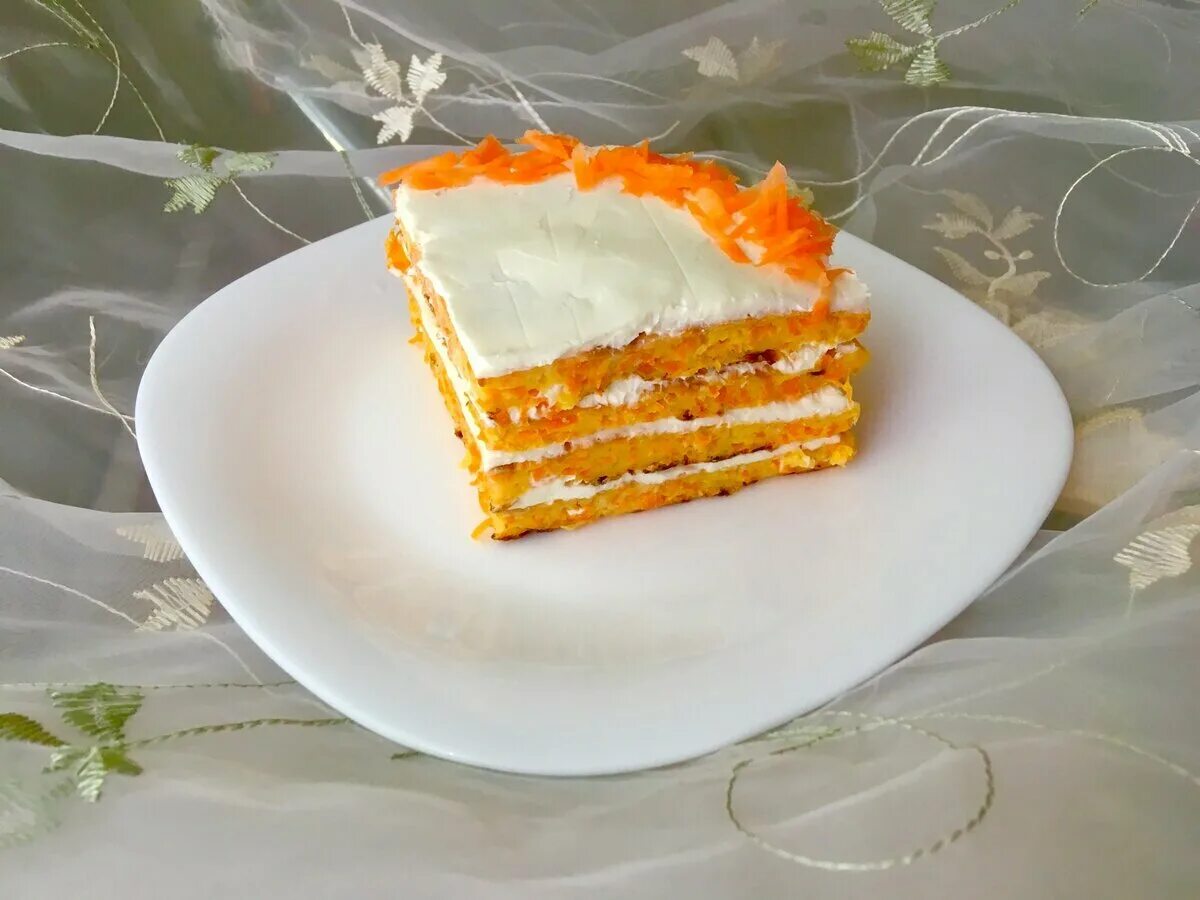 Пп морковный торт с кремом