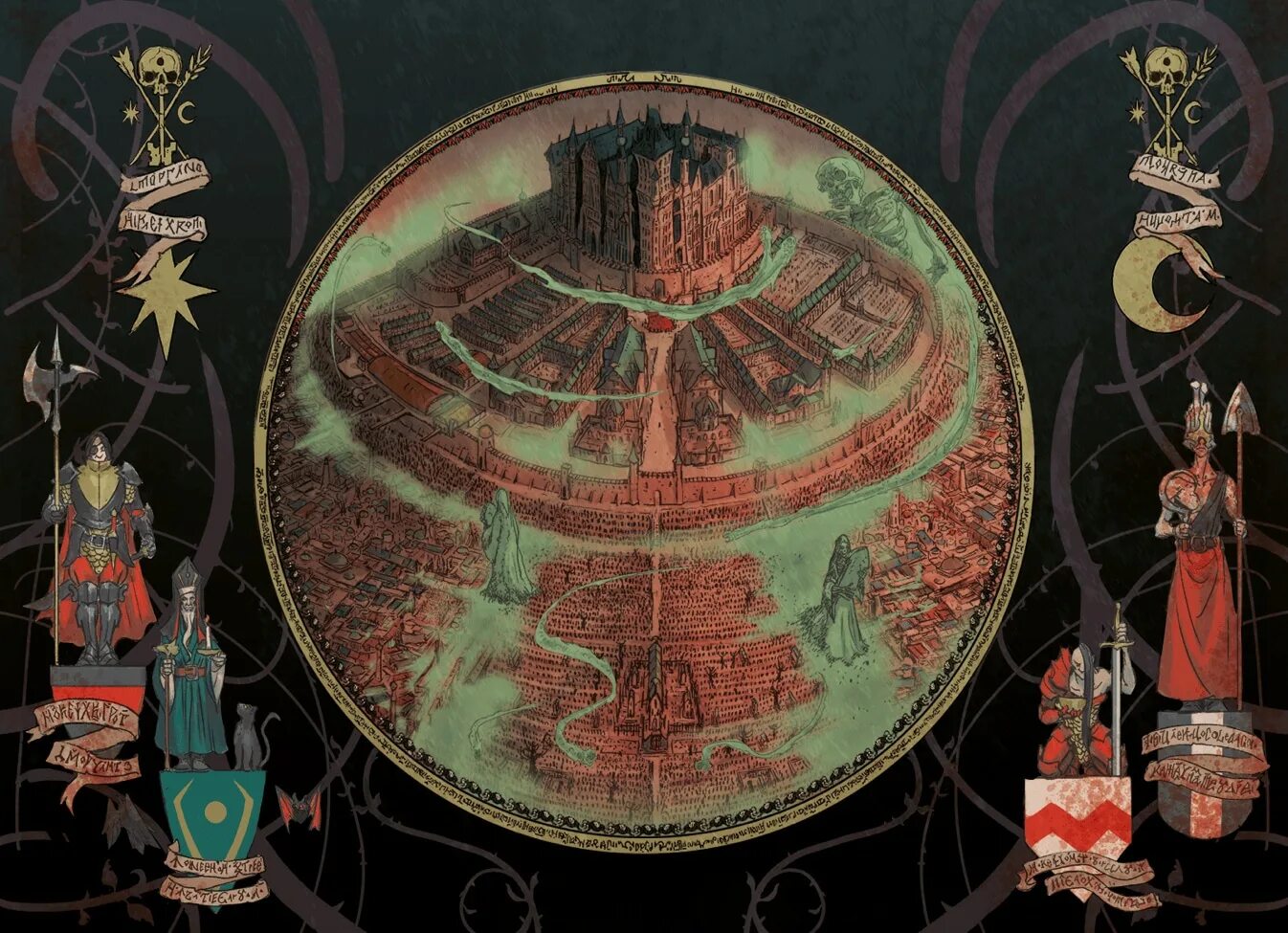 Quest curse. Warhammer quest: cursed city. warhammer quest cursed city art. cursed city warhammer heroes. cursed city miniatures.