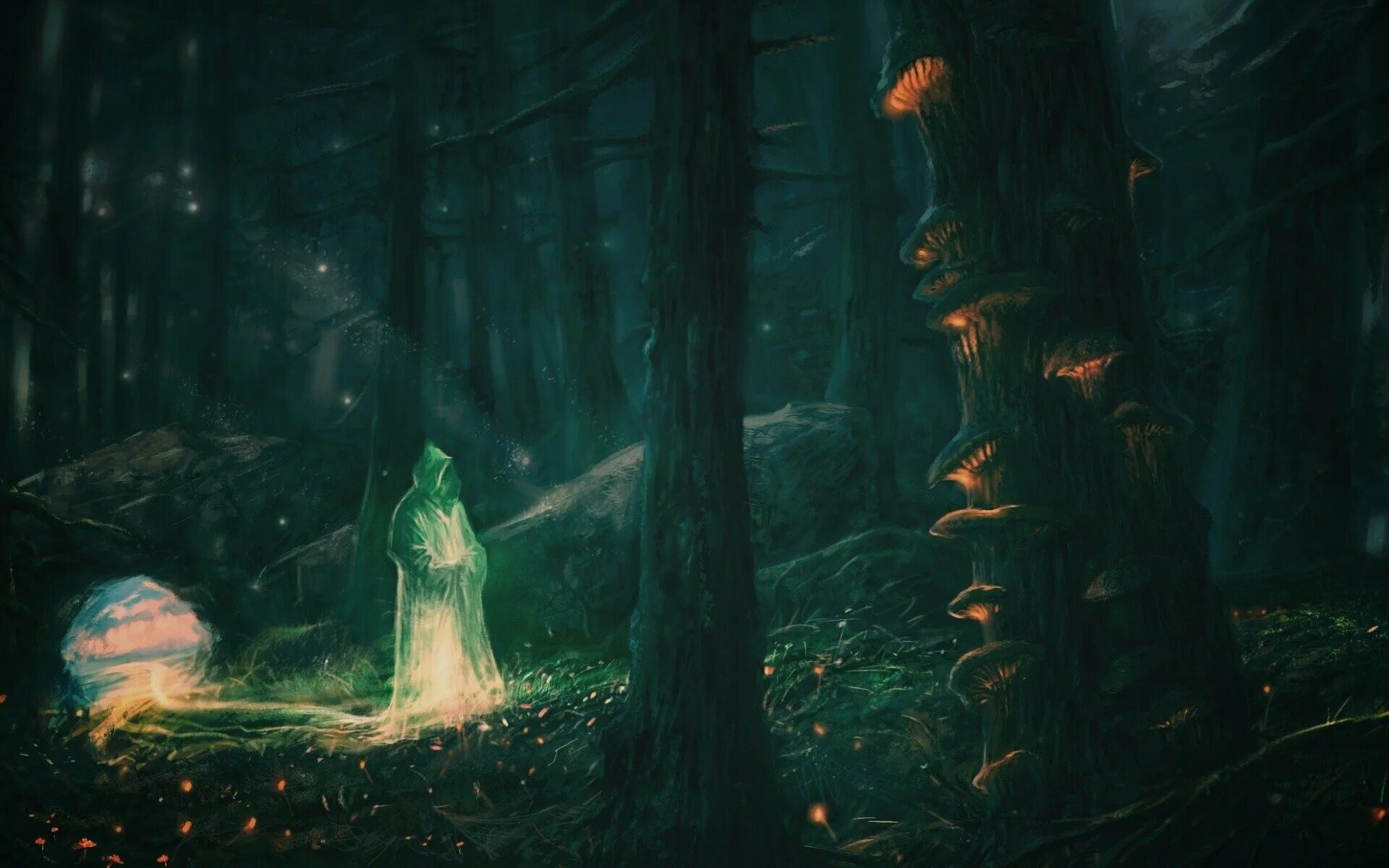 Animated forest show