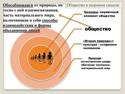 Характеристика общества в широком смысле
