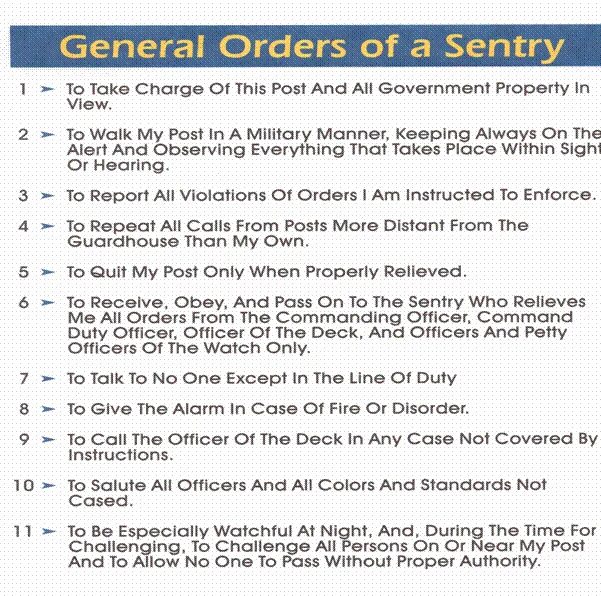 General order