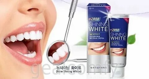 Shining white