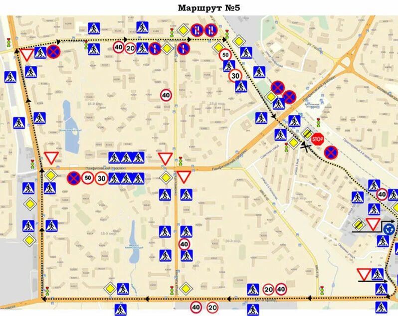 Карта дорожных знаков спб. Схема экзаменационного маршрута ГИБДД Ульяновск. Расположение дорожных знаков. Экзаменационный маршрут с дорожными знаками. Навигатор со знаками дорожного движения.