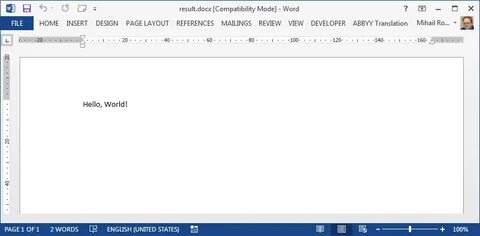 Формат word docx