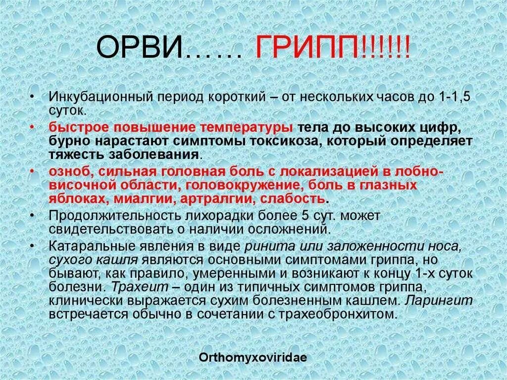 После контакта с орви