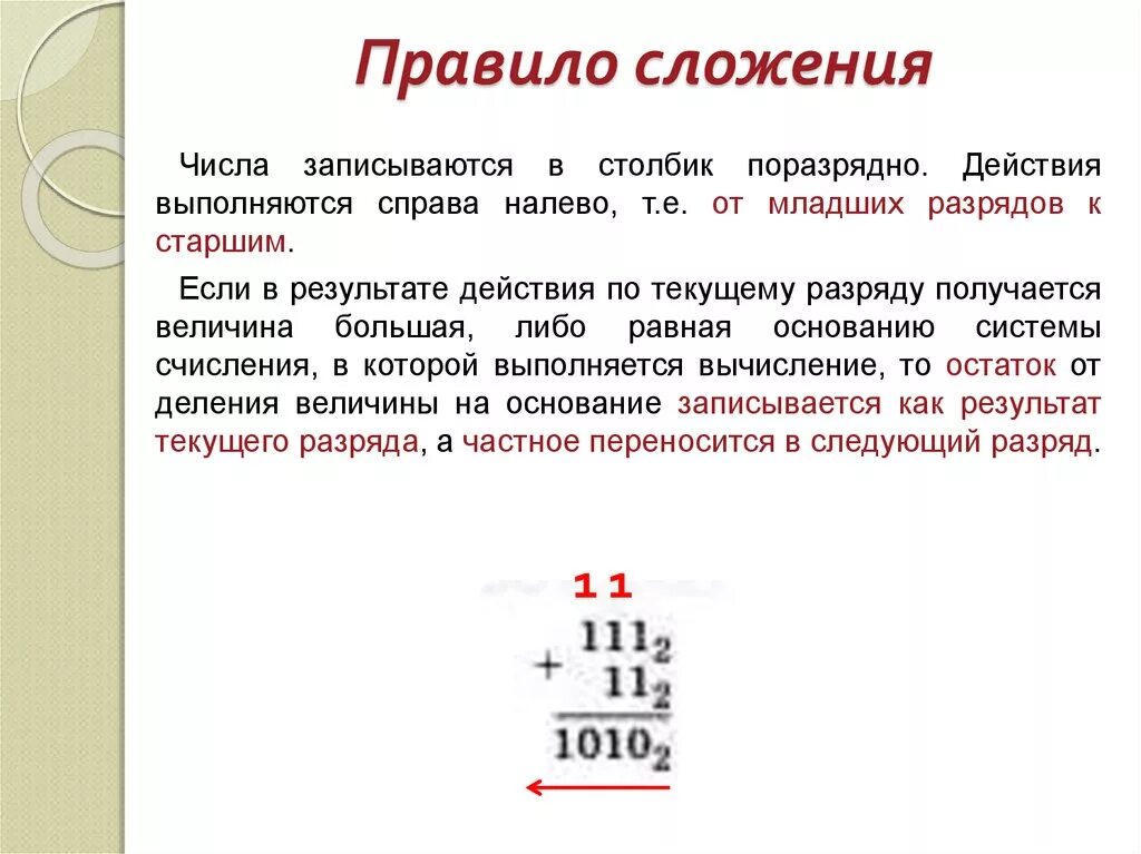 Вычитание столбиком урок. Правило сложения. Сложение в столбик. Сложение и вычитание столбиком правило. Правило прибавления.