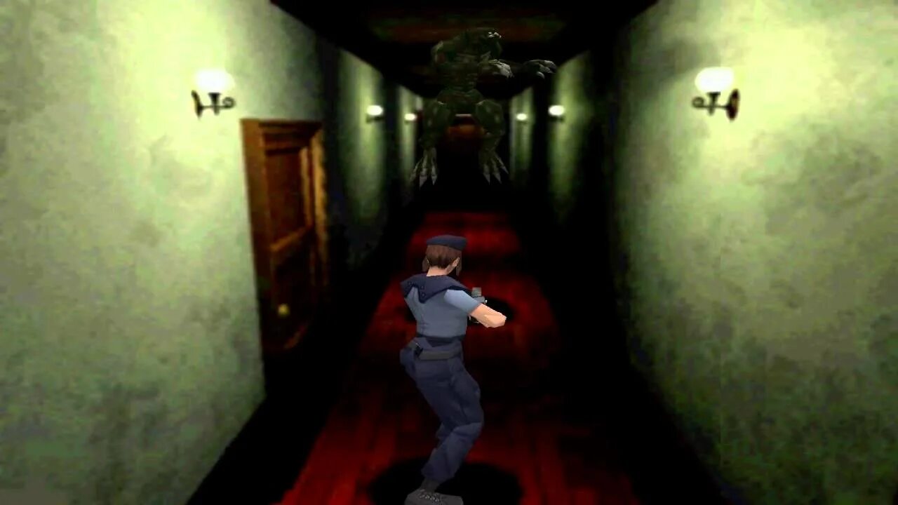 Resident evil ps1 прохождение. Resident evil 1 corridor. резидент это1прохождение. scary mansion inside.