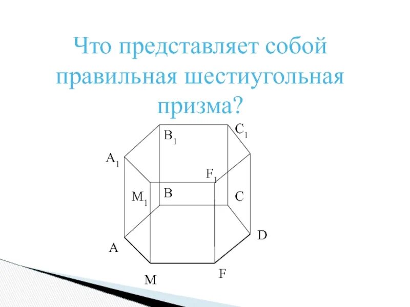 Кусок льда представляет правильную шестиугольную призму