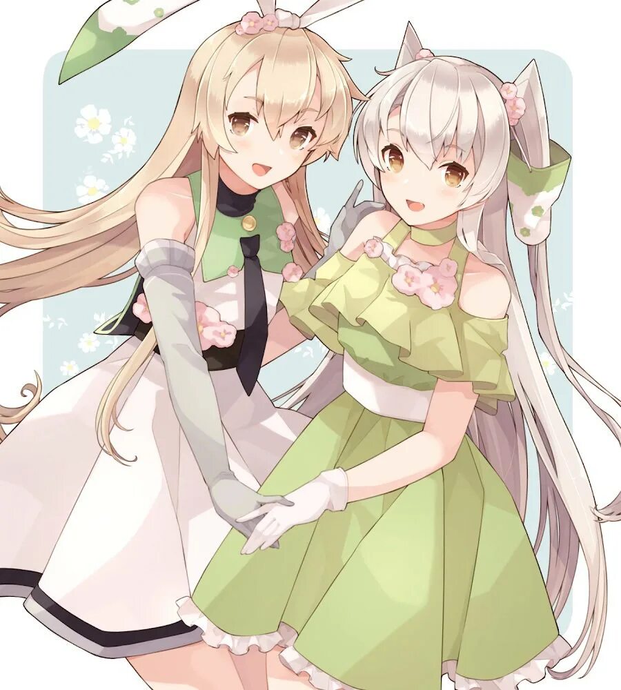 Сестры спринг. KANCOLLE amatsukaze Art. Spring sisters. Sisters spring