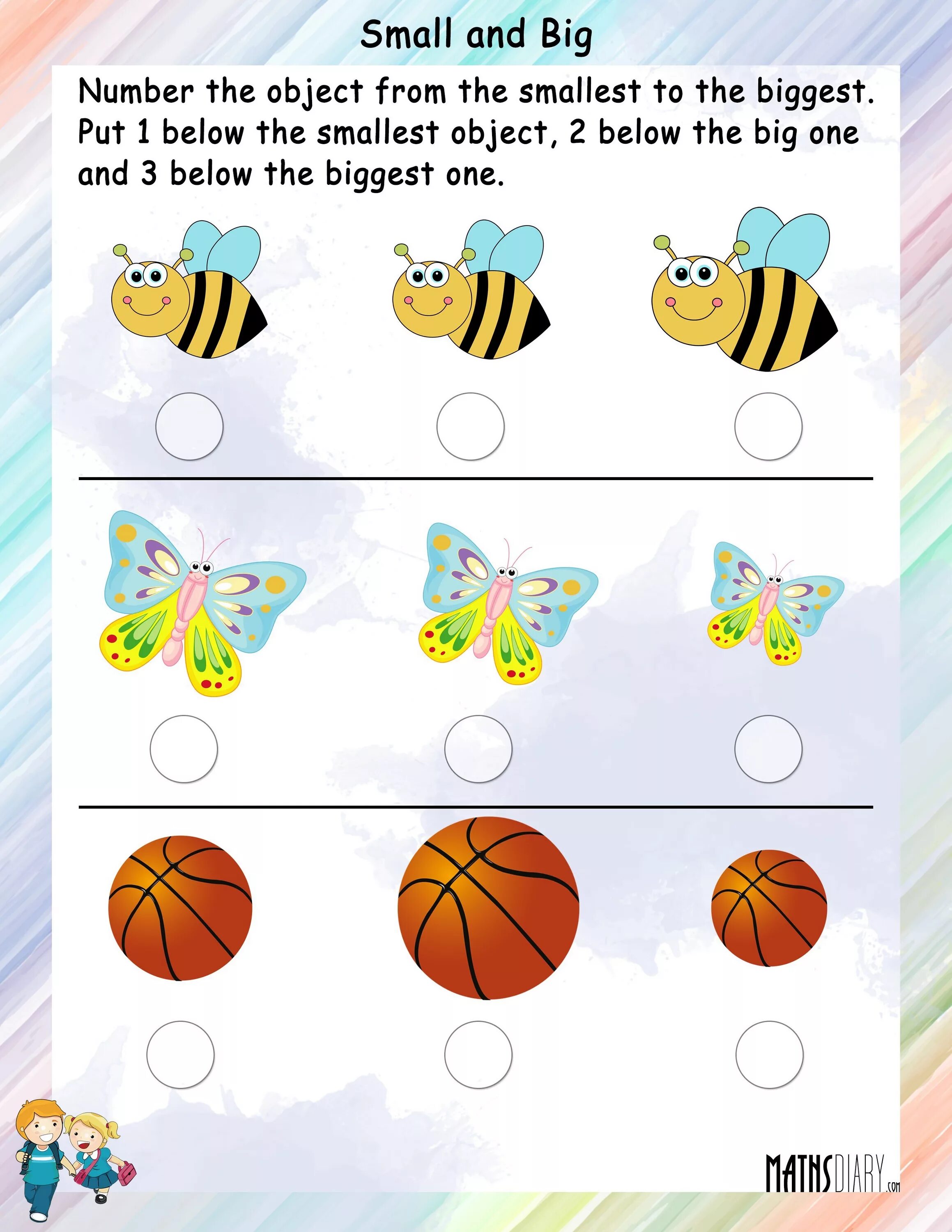 Big small for Kids. Big or small Worksheets for Kids. Small smaller the smallest Worksheets. Big small Worksheets. Big activities