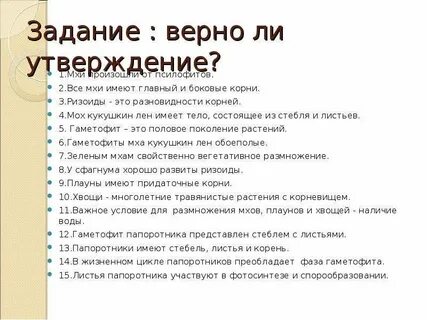 Что такое ризоиды у мхов