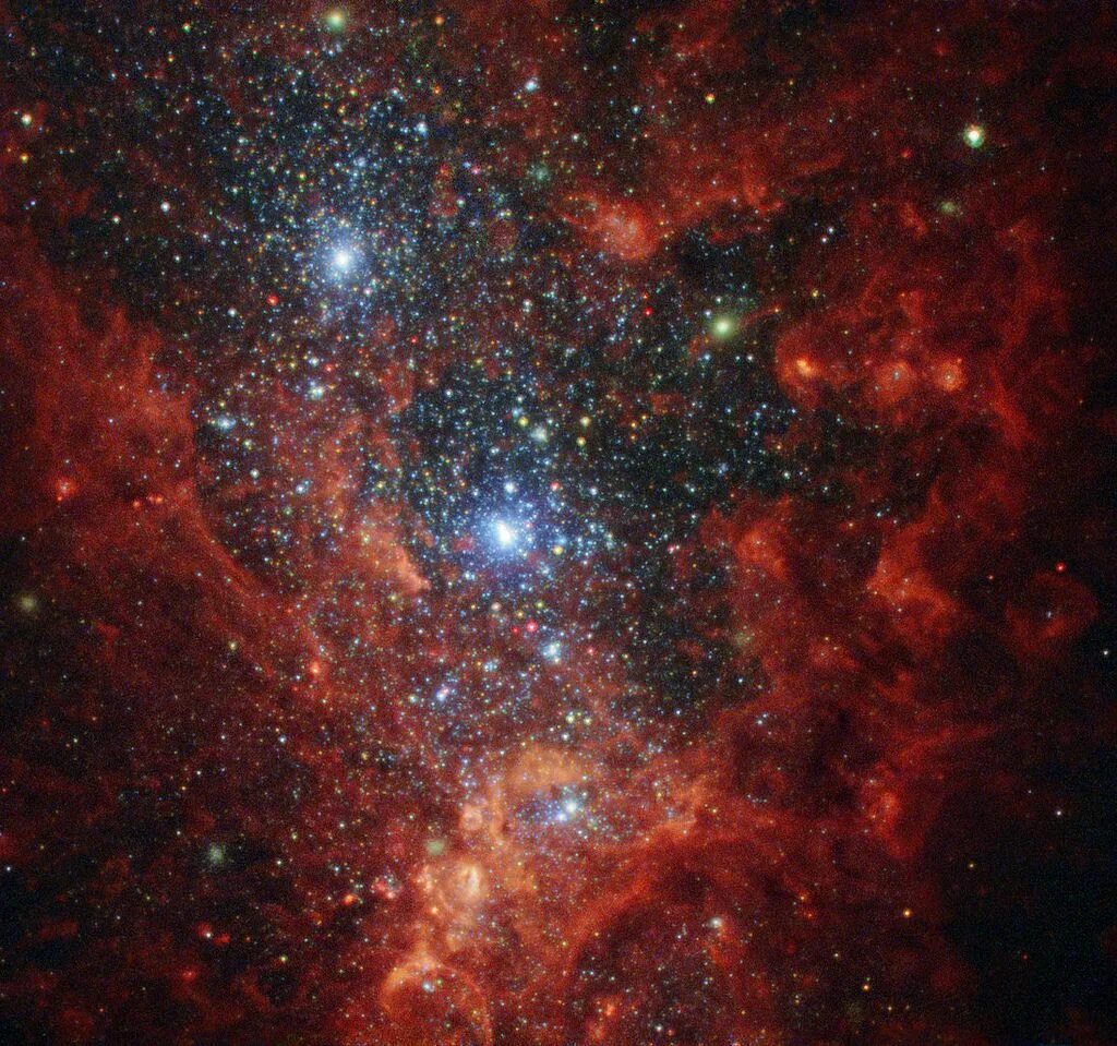 Неправильная Галактика NGC 1569. Космос. Снимки космоса. Фото космоса на рабочий стол.