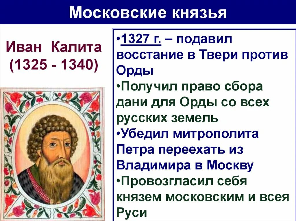 Укажите даты правления московского князя дмитрия