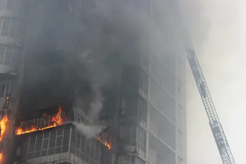 Пожар в высотке
