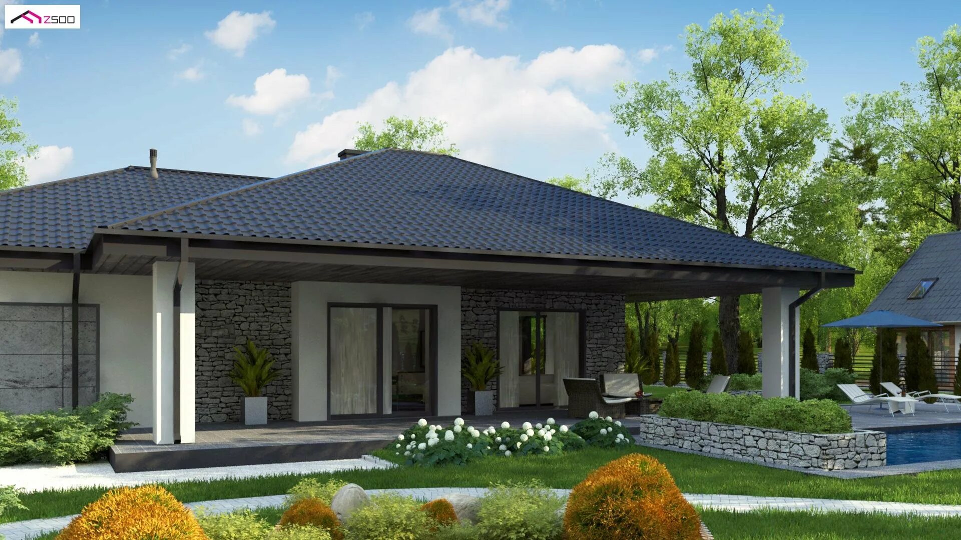 проект z10 одноэтажный дом с террасой и гаражом. дом с террасой проекты до 150. дом из клееного бруса проект м346. Z500 проекты одноэтажных домов. одноэтажный дом 120кв с террасой.