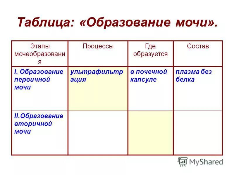 Первичная моча содержит белки