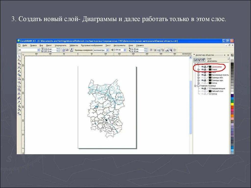 Слои программы. Корал программа. слои в графике. диаграмма слоев.