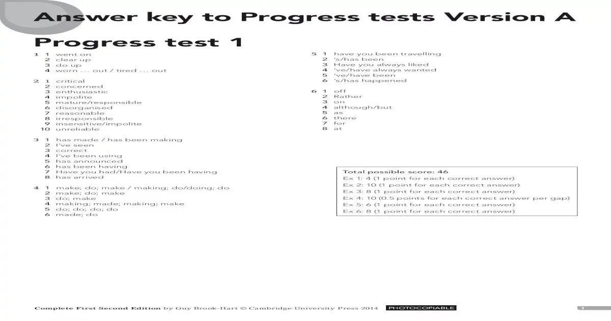 Final test ответы. Photocopiable Tests ответы по английскому. Progress Test a Unit 3 Elementary. Final Test Advanced 2. Cambridge University Press progress Test 3.