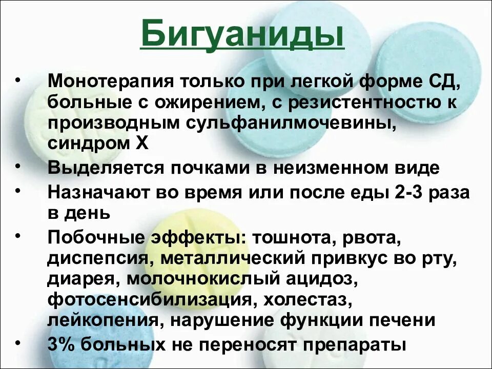 Механизм действия бигуанидов. Бигуаниды при сахарном диабете 2 типа. Эффекты бигуанидов. Препараты бигуанидов. Лекарства бигуаниды.