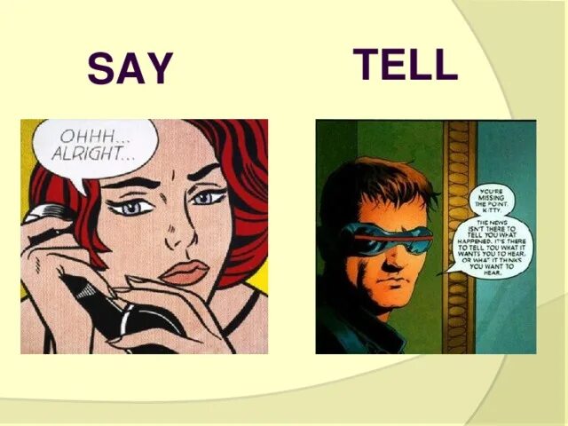 Said told ask