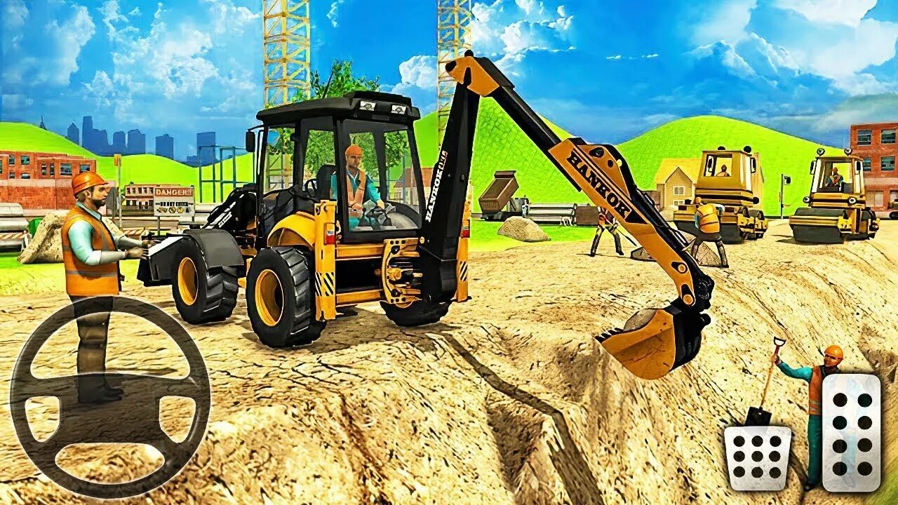 Симулятор стройки 2021. Трактор JCB 5cx. Симулятор экскаватора. Симулятор экскаватора погрузчика. Игра экскаватор симулятор