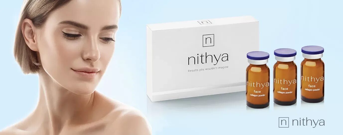 Коллаген инъекции для лица цена. Препарат Nithya в косметологии. НИТИА коллаген. Nithya коллаген. Препарат Nithya Collagen до и после.
