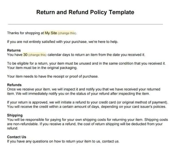 Once received. Return and refund. Return Policy. Cancellation Policy Template. Lems Return Policy.