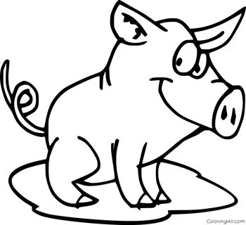 Baby Pig Coloring Pages - ColoringAll