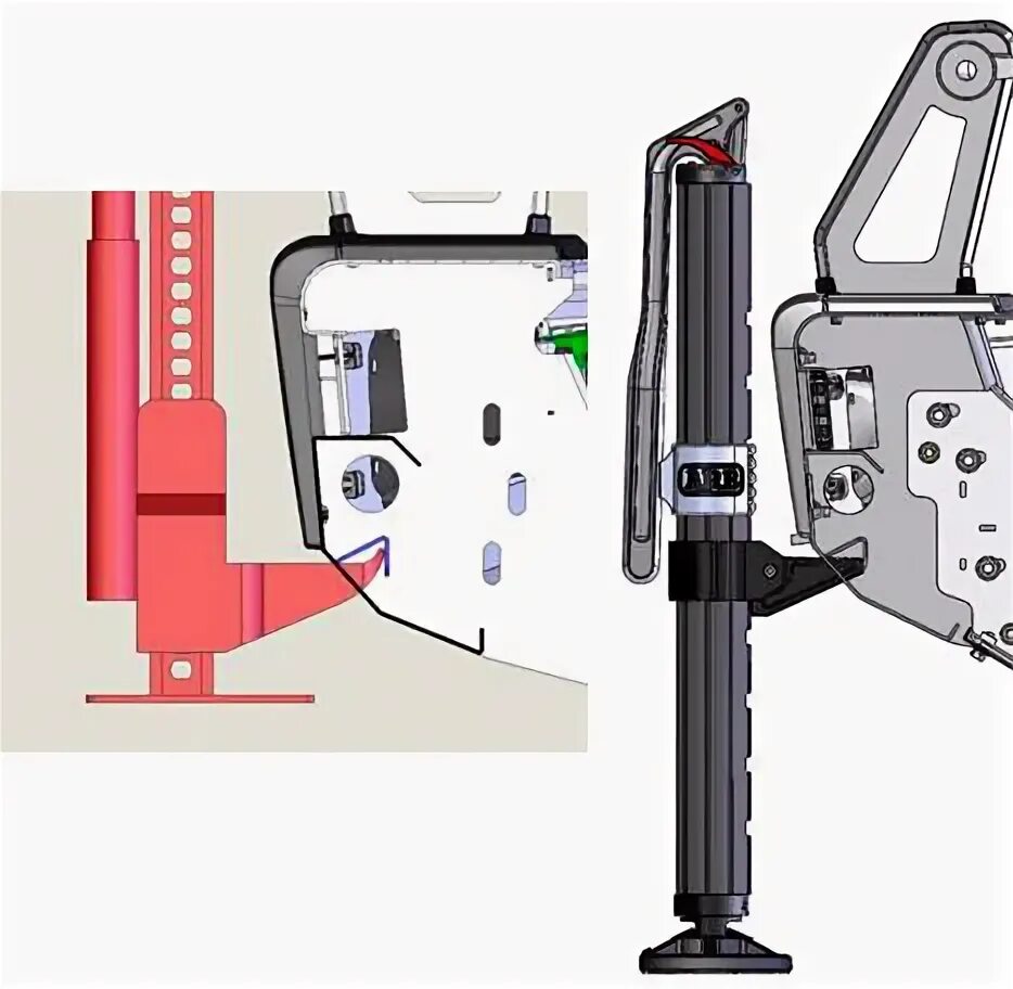 ARB домкрат реечный гидравлический ARB Jack. ARB Jack 3d model.