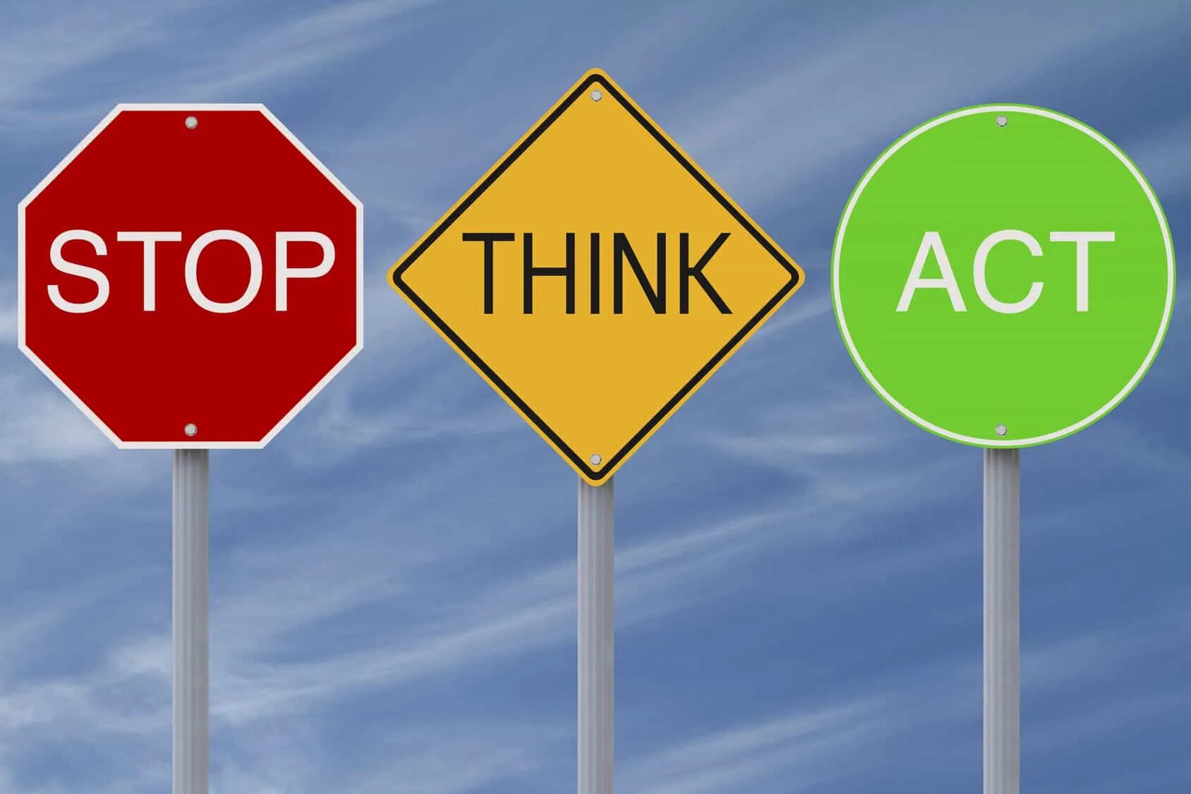 Stop think go do