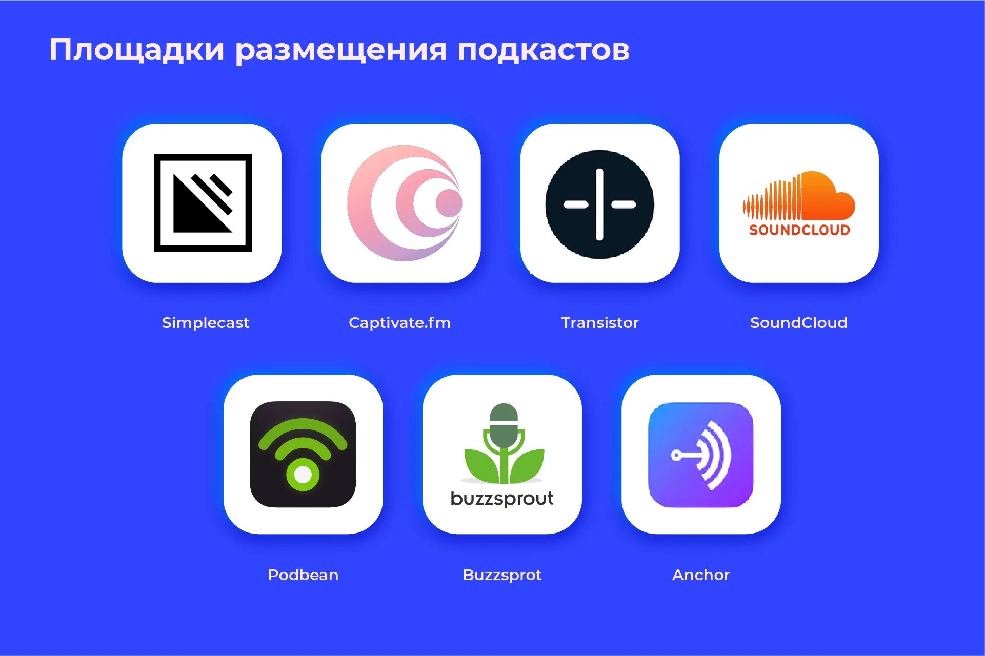 Какие нибудь подкасты