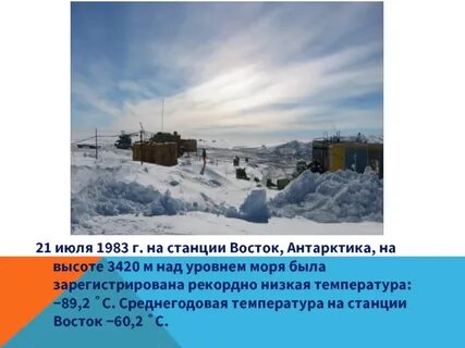 Станция восток температура воздуха