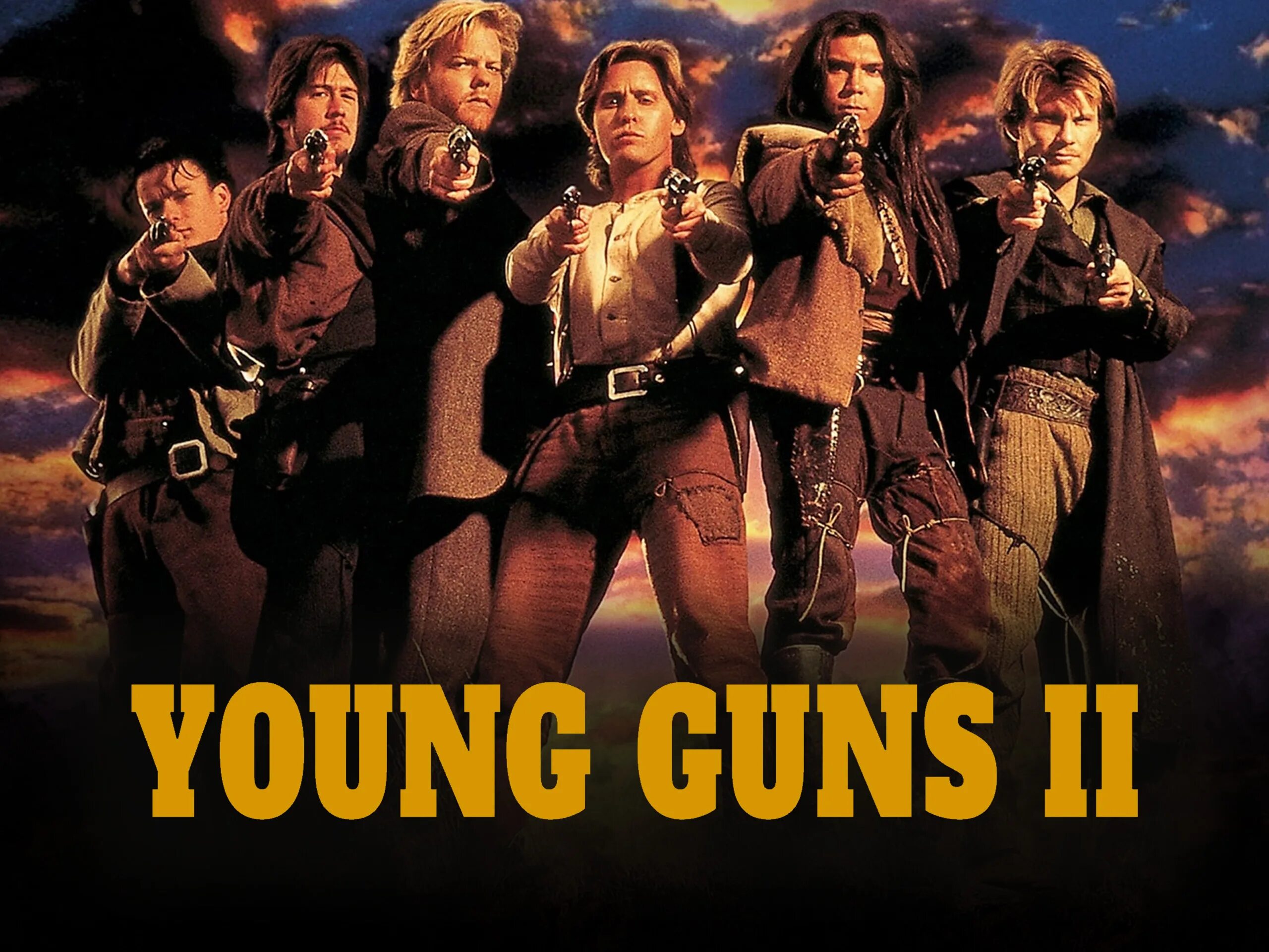 Young Guns II. Christian Slater young Guns. Rising up young Guns. Young Guns II 1990 poster. Young guns