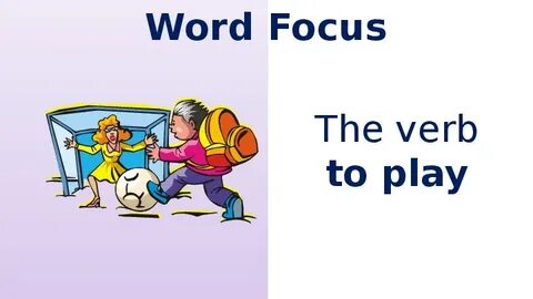 Play verb 3