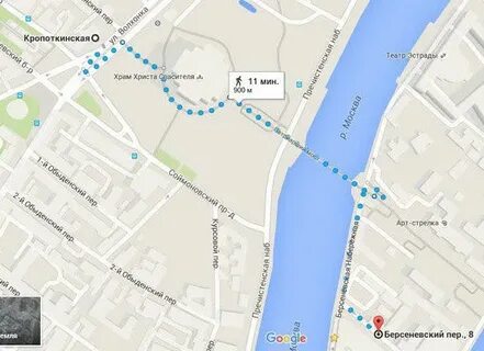 Метро кропоткинская доехать