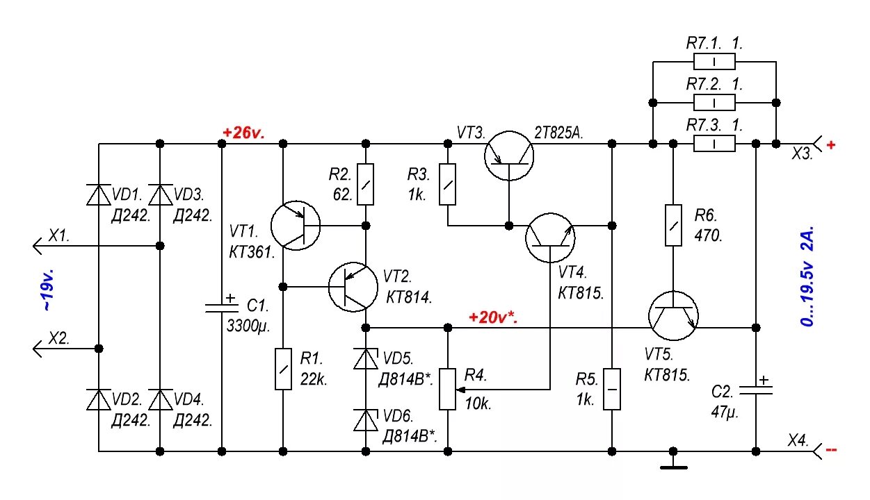 Напряжения и т п. Регулируемый стабилизатор напряжения 100 вольт схема. Регулируемый блок питания 0-300 вольт. Схема блока питания с регулировкой напряжения 0-30в 5а. Регулируемый стабилизатор напряжения на 24 вольта схема.