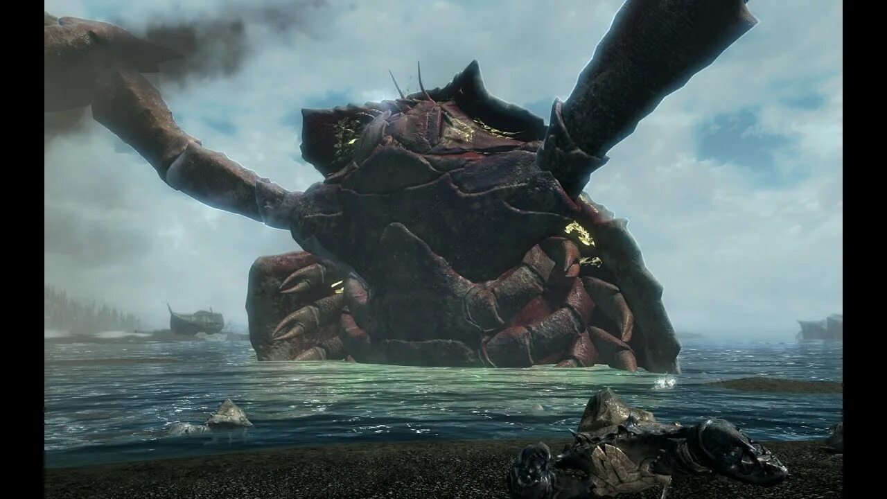 Скайрим крабы. Краб скайрим. Skyrim giant Mudcrab. Emperor - giant Crab overhaul.