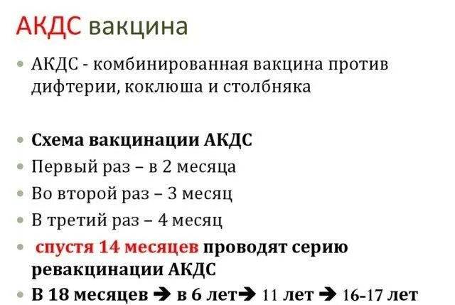 Что делать после прививки адсм