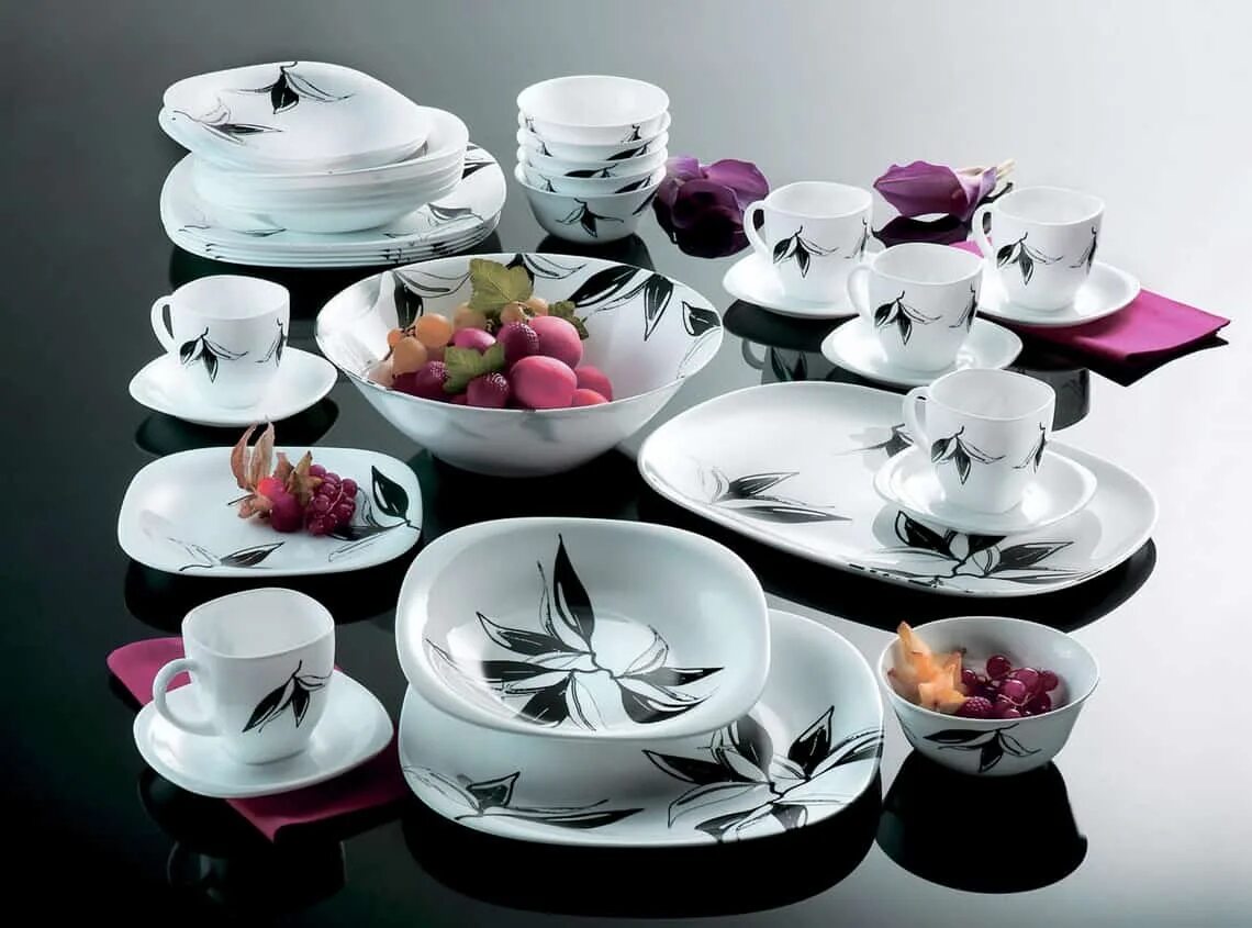 Красивый столовый набор посуды. Сервиз luminarc carine white black. Prime ceramic посуда. Нью карин лилак (luminarc),. Красивый столовый набор посуды.