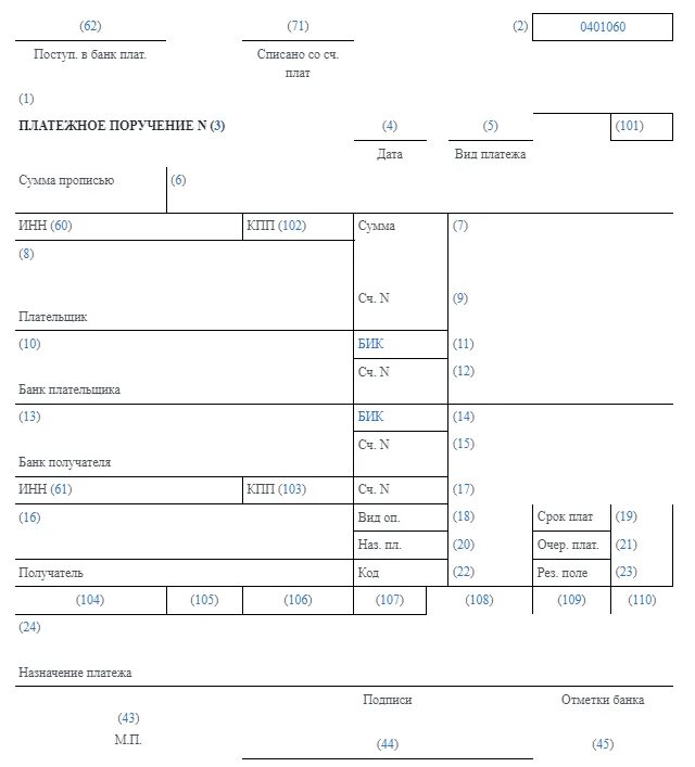 0401060 Платежное поручение. Поля в платежке 101-109. Платежка УСН ИП 2022. НДФЛ платежное поручение 2022.