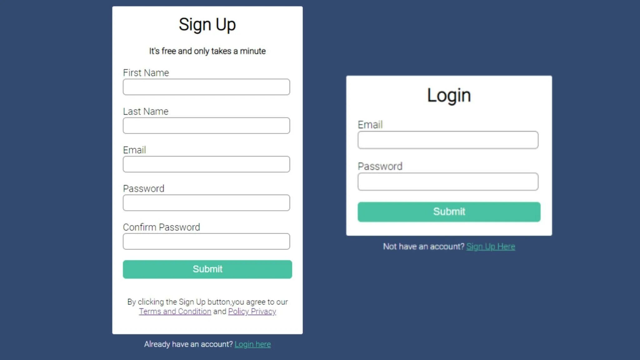 Registration login