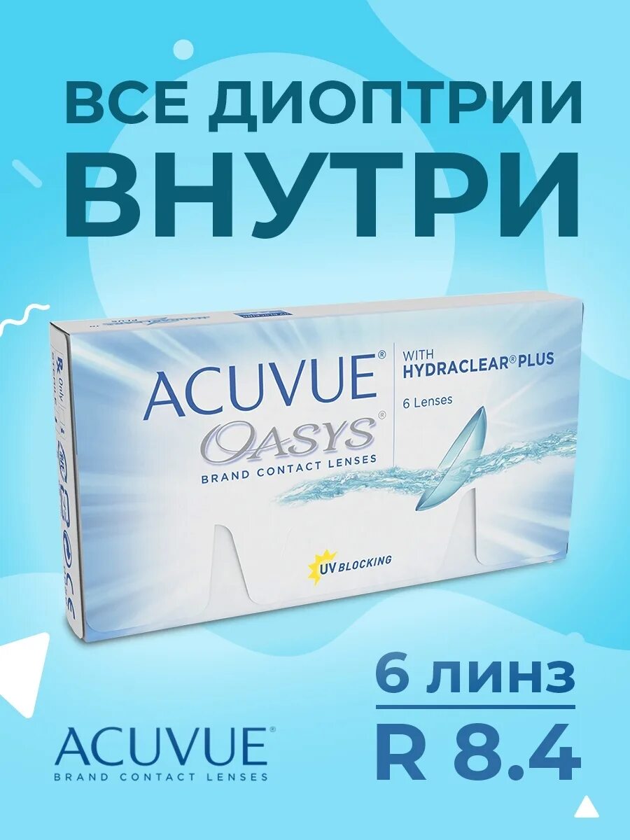 Acuvue oasys with hydraclear plus 6 линз. Acuvue oasys with hydraclear plus 6 линз