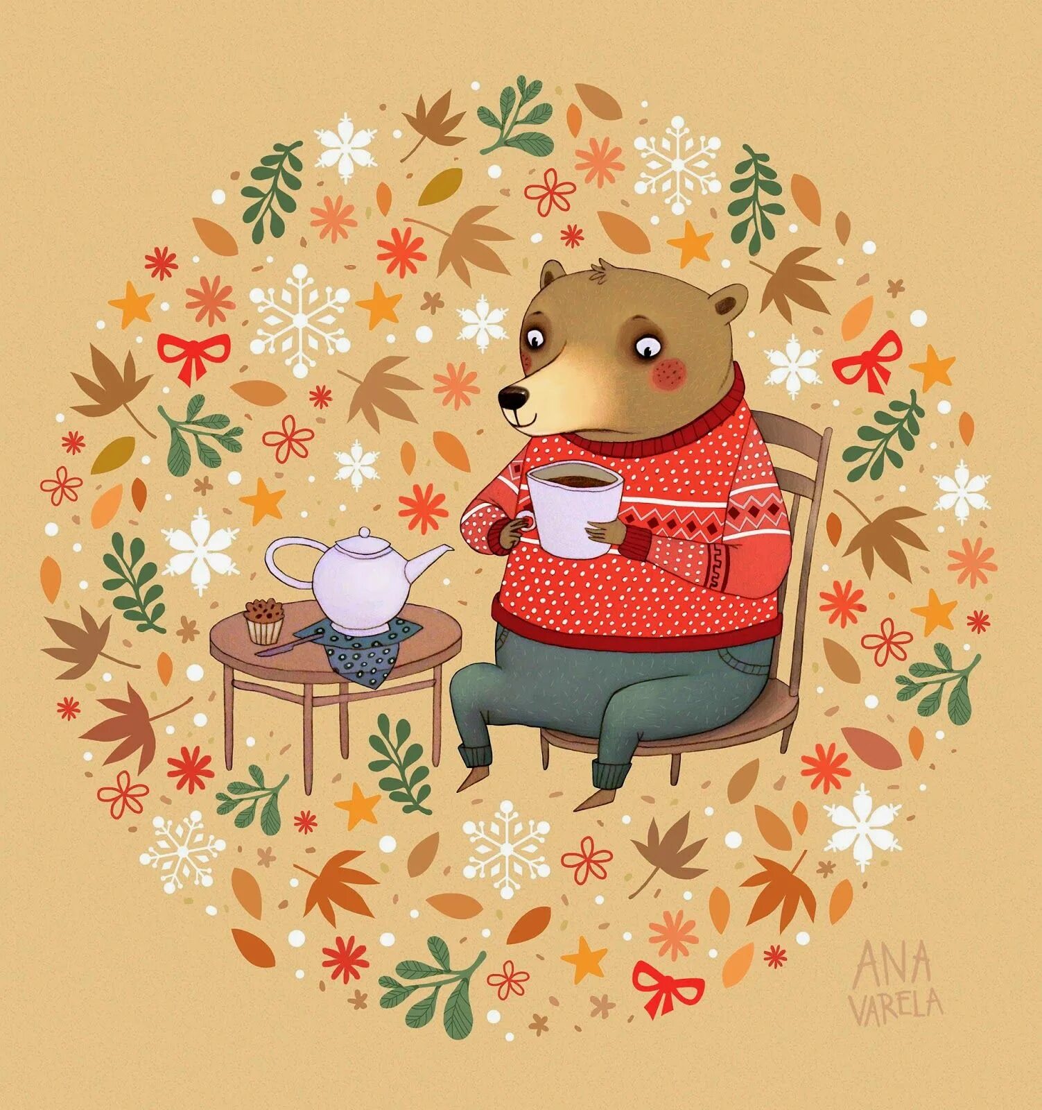 Иллюстрации мишка чаепитие. Медвежонок с чаем. Медведь пьет чай. Милые иллюстрации чаепитие. Пьет чай рисунок
