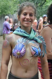 Body painting nipple