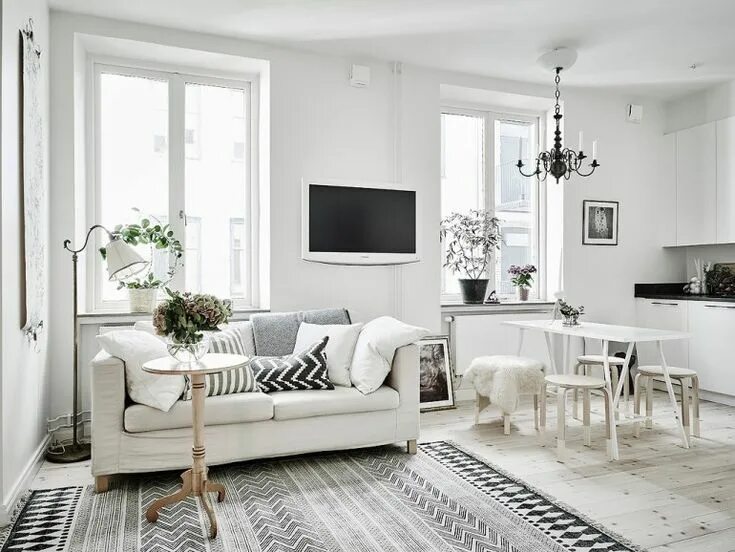 Белый цвет в интерьере значение A classy all-white Scandinavian interior COCO LAPINE DESIGN White interior, Wh