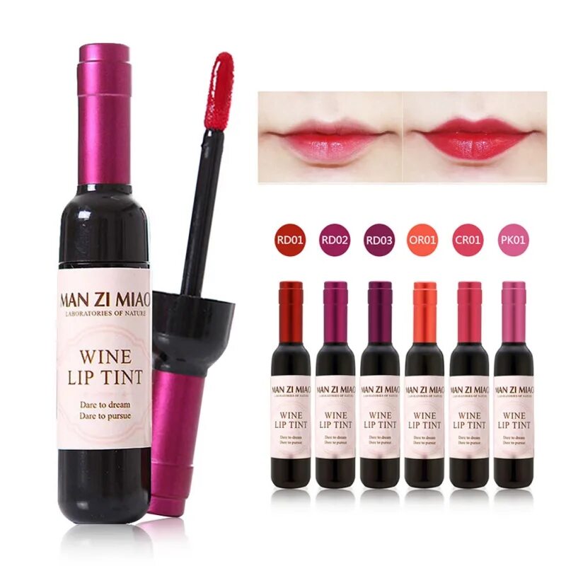 Tint. Помада wine lip tint. man zi miao wine lip tint - вино. тинт для губ lip tint. тинт для губ man zi miao.