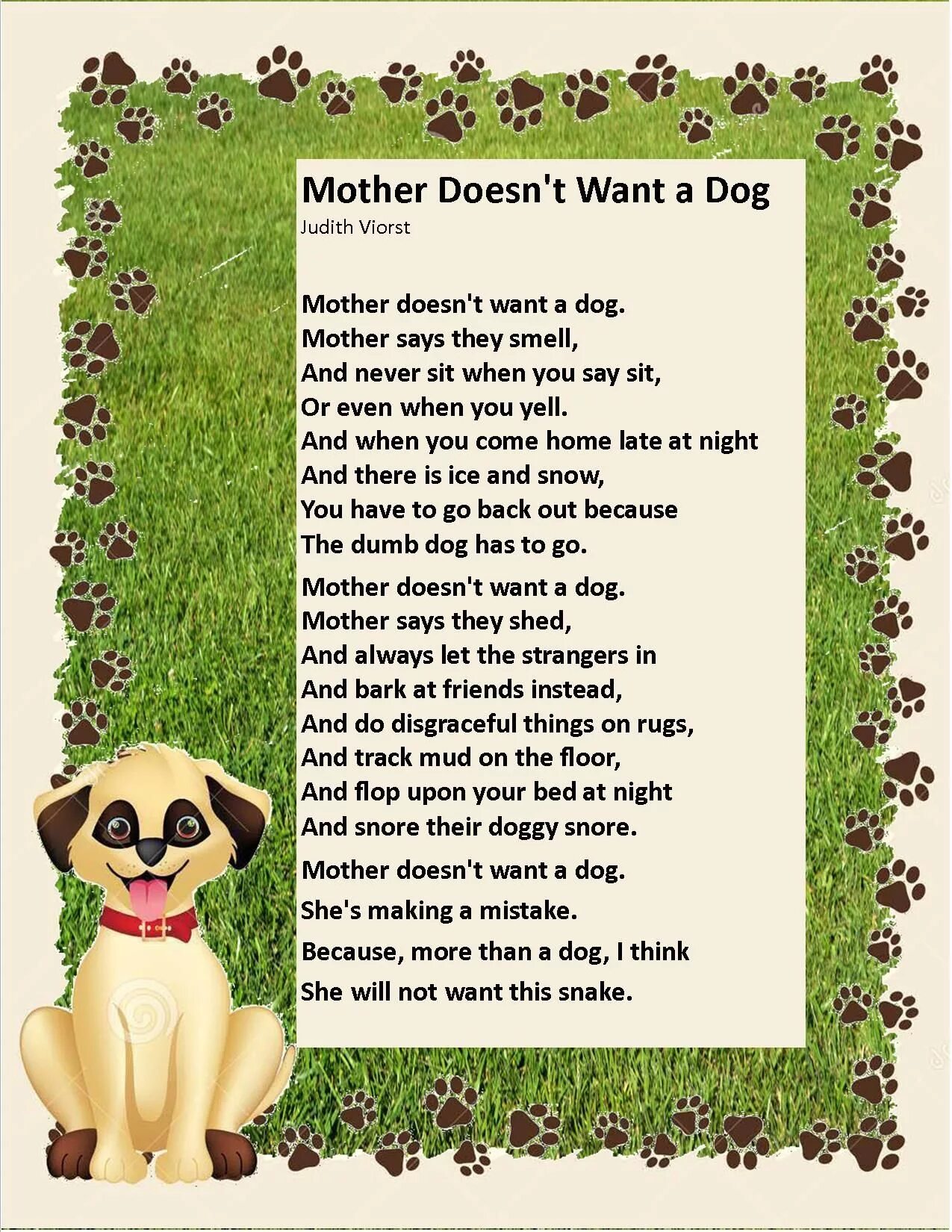 Mike has a small dog перевод. Mother doesn't want a Dog. Mother doesn't want a Dog poem. Judith Viorst mother doesn't want a Dog перевод. Mother doesn't want a Dog картинка.